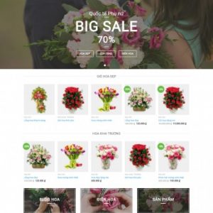 Mẫu bán hàng 010 - Hoa tươi