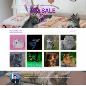 Mẫu bán hàng 002 - Thú cưng