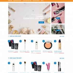 Mẫu bán hàng 003 - Mỹ phẩm